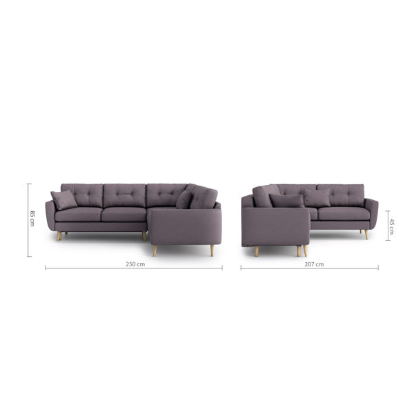 Hashtag Home Lindel Sleeper Corner Sofa Bed & Reviews Wayfair.ie